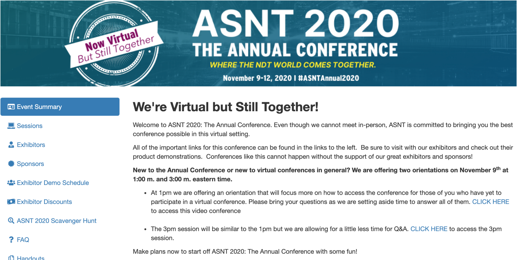 to ASNT 2020 The Annual Conference ASNT Pulse